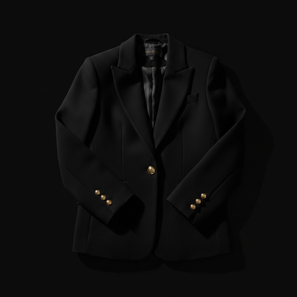 LuxDona Signature Blazer - Black Luxury Casual Blazer